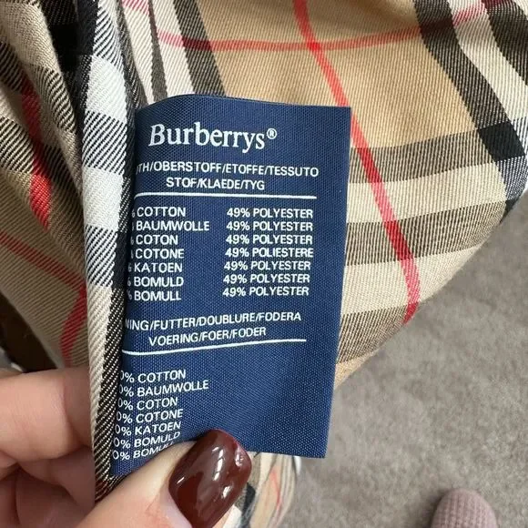 Vintage Burberry Prorsum Unisex Trench Coat With Wool Liner Size 44R US L-XL Tan - Picture 12 of 16